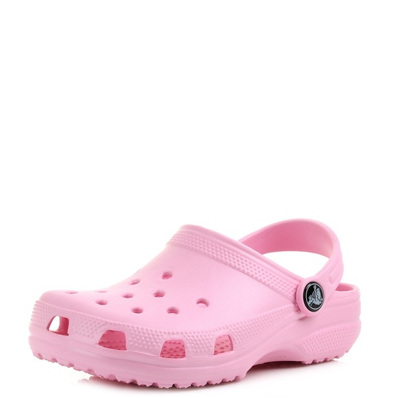 pink classic crocs